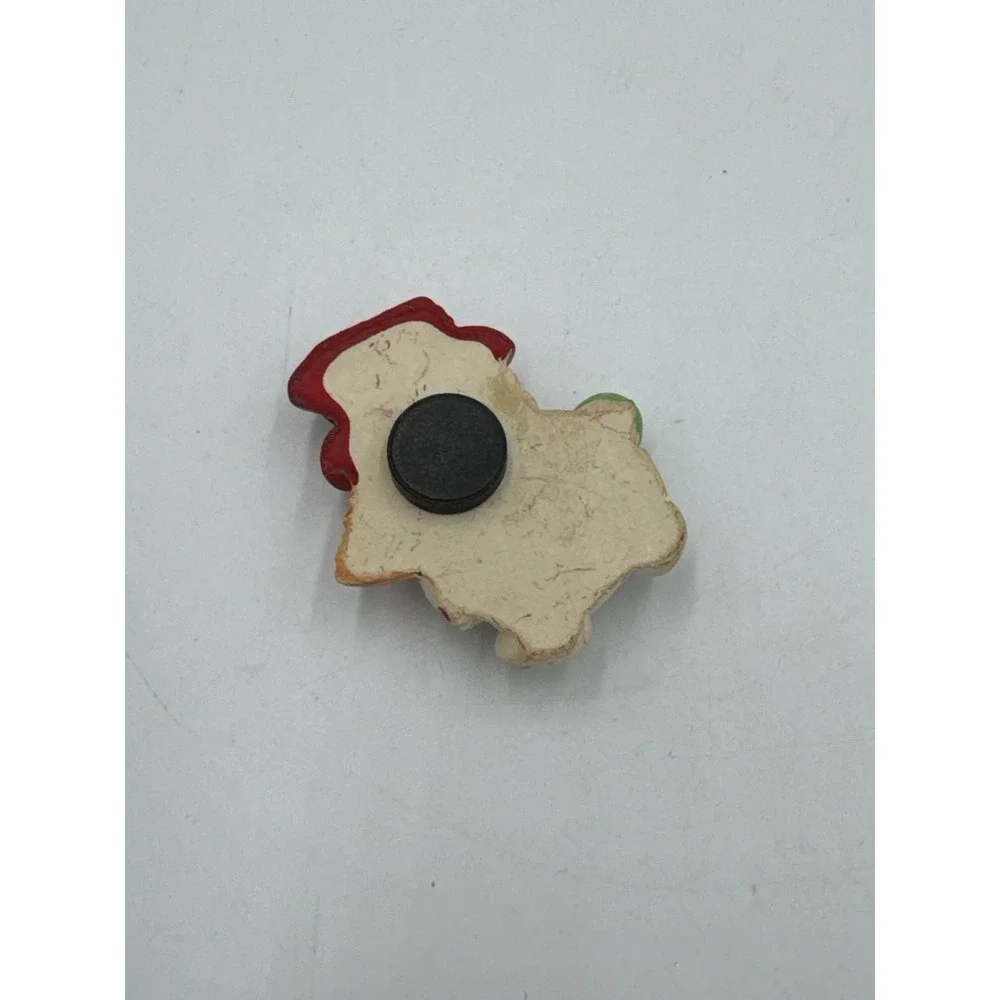 Vintage Ceramic Snowman Magnet
